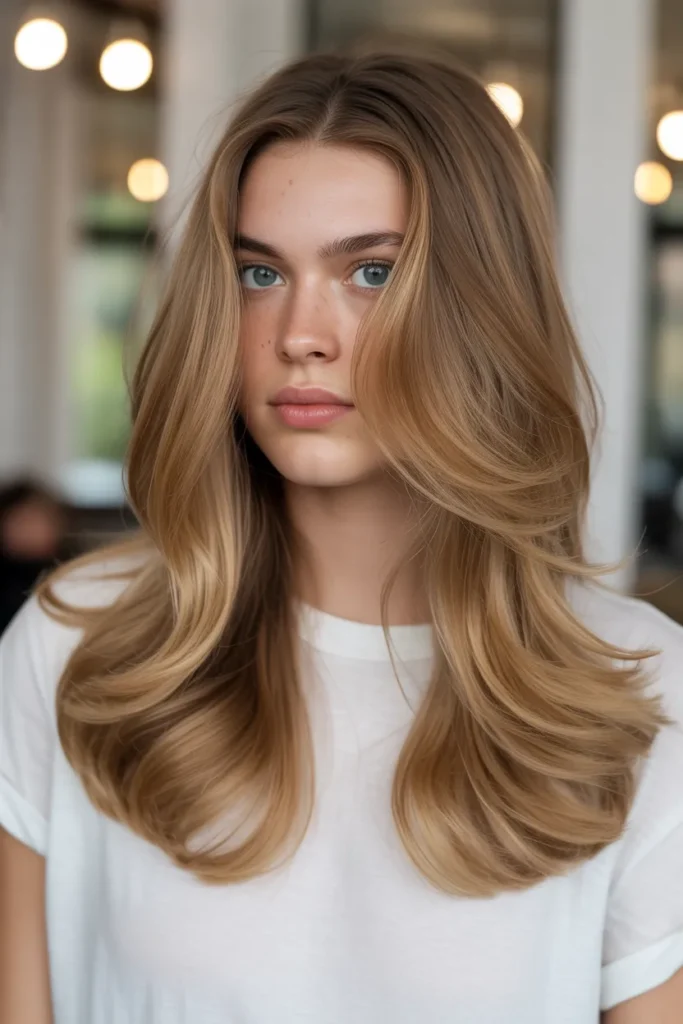 Long Layered Hair with Subtle Waves