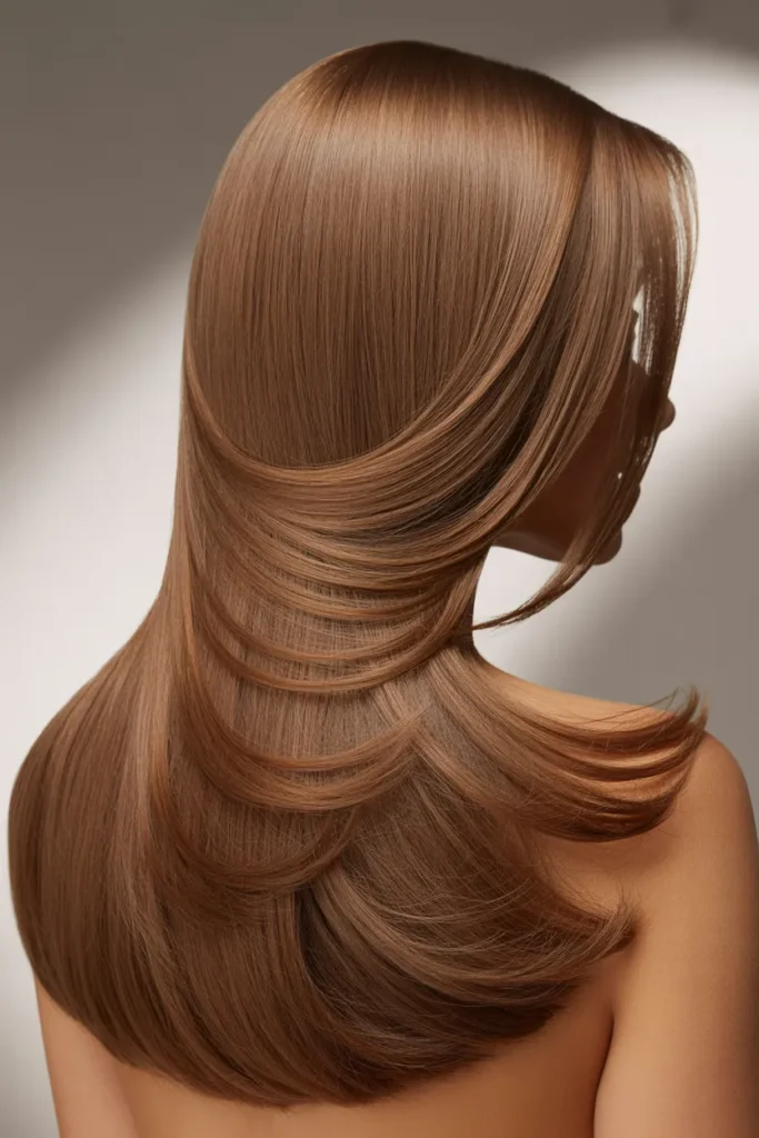 Long Straight Hair with Invisible Layers