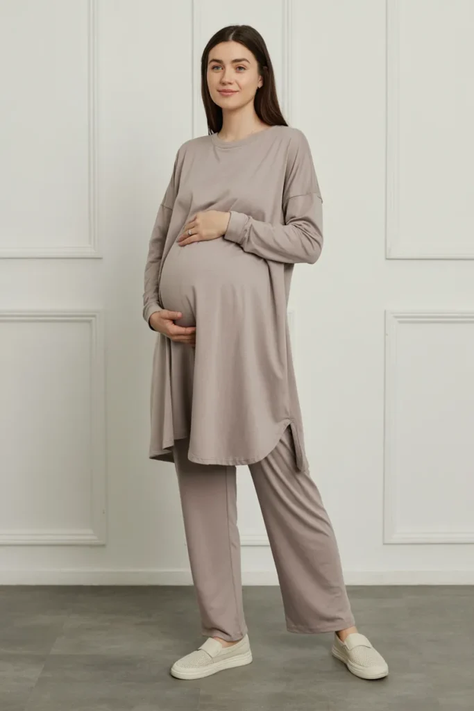 Long Tunic Top with Stretch Pants