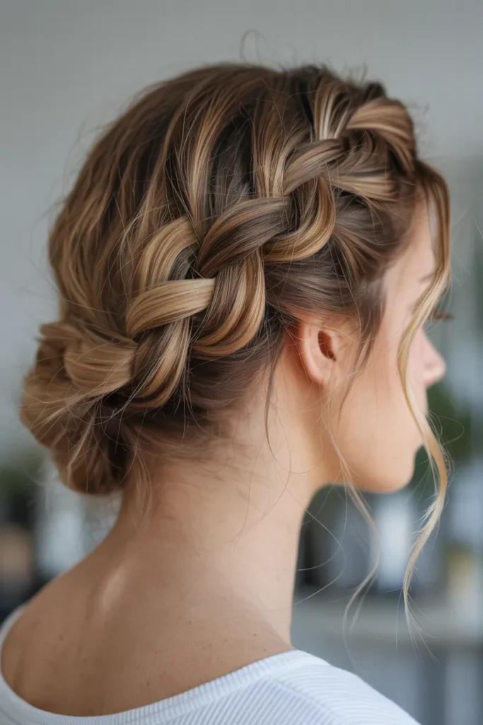 Loose Braided Hairstyle with Natural Finish