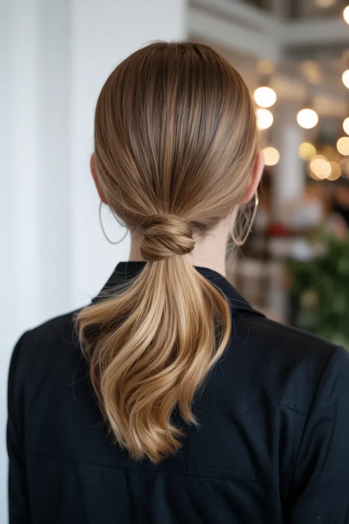Low Ponytail with Twist