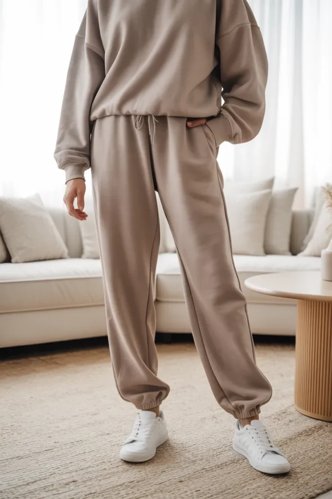 Matching Lounge Set with Sneakers