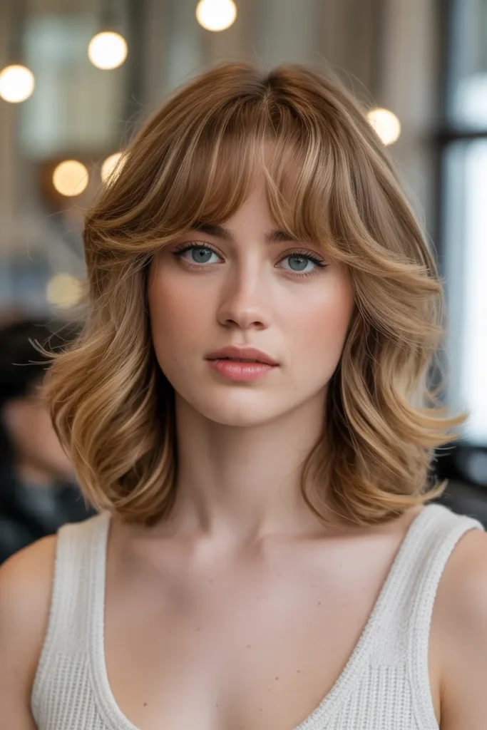 Medium Cut with Soft Bangs