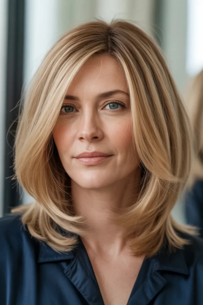 Medium Hair with Layered Ends