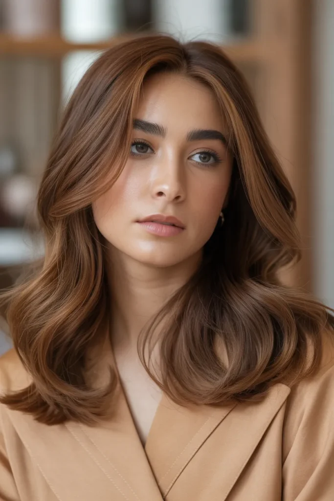 Medium Honey Brown with Soft Cinnamon Touch