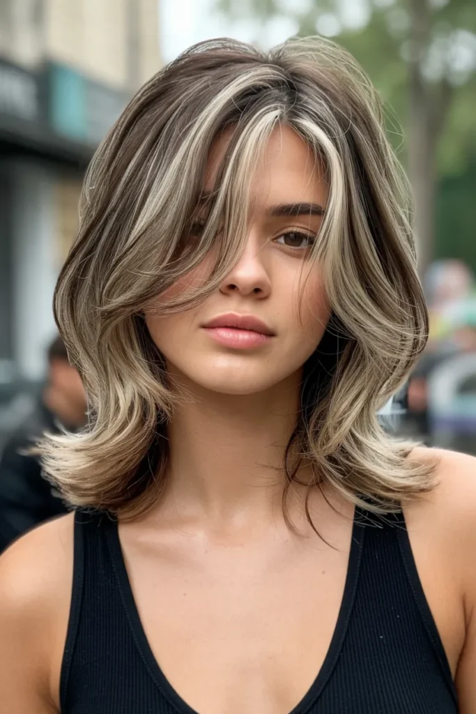 Medium Layered Hair with Textured Ends