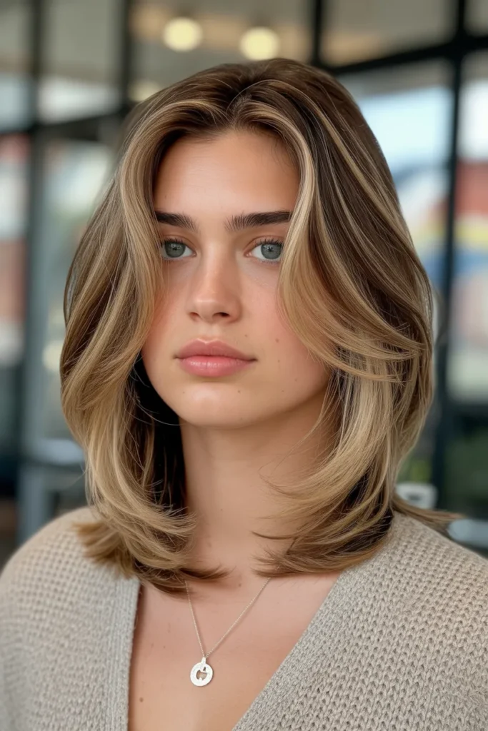 Medium Layered Haircut with Soft Face-Framing Layers