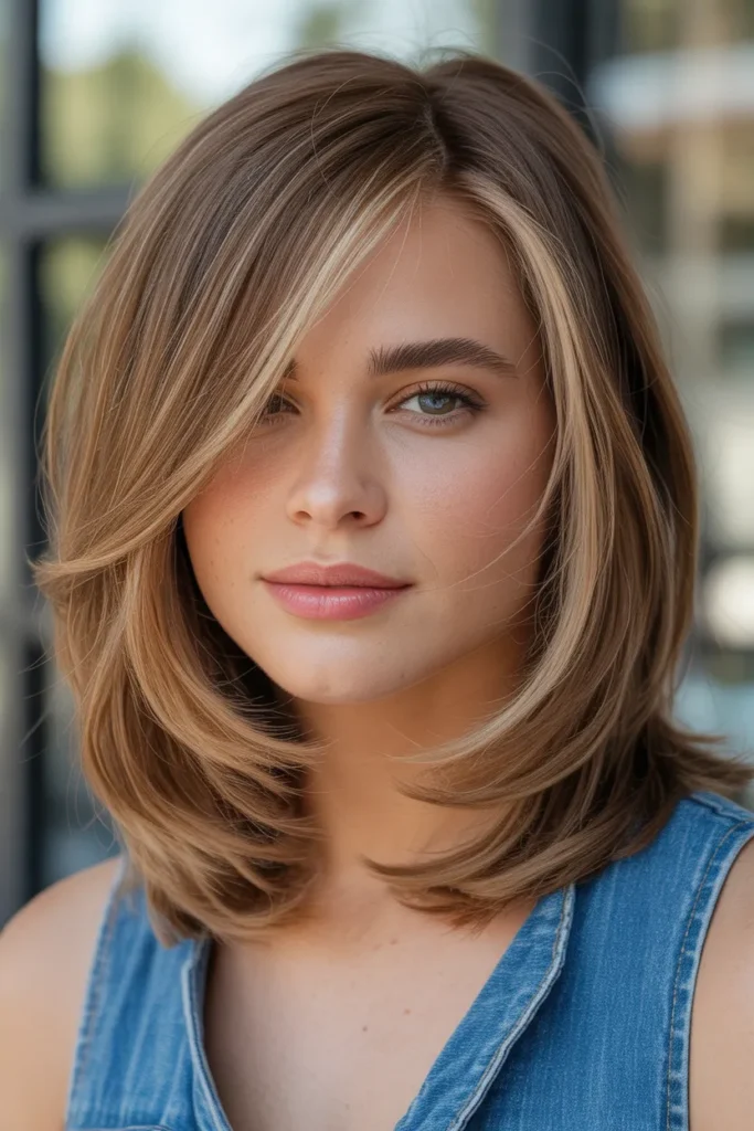 Medium-Length Layered Cut with Soft Ends