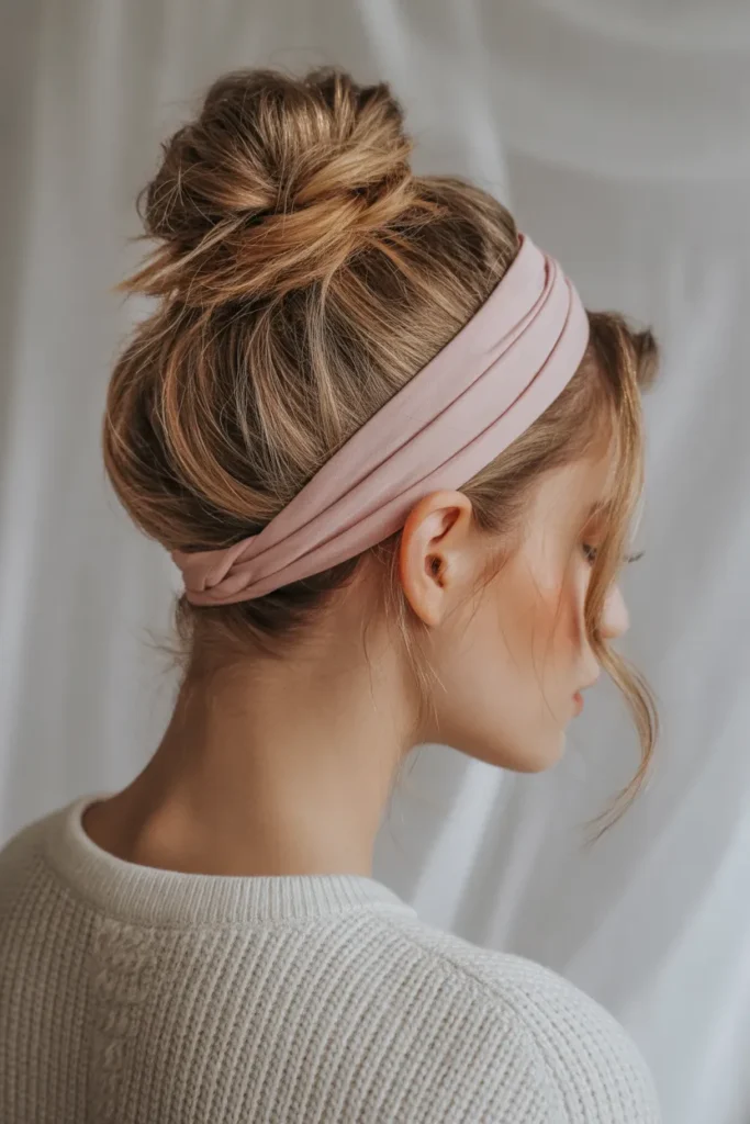 Messy Bun with Headband