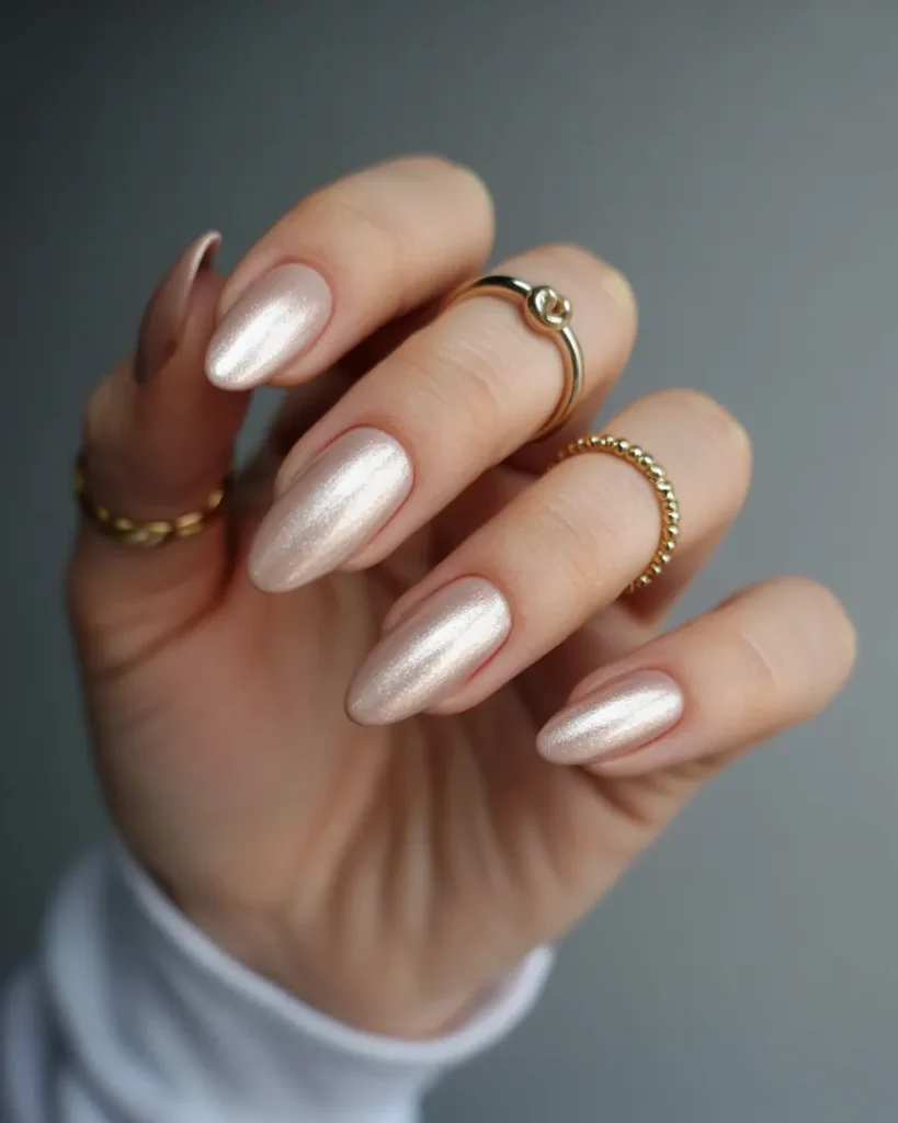 Metallic Champagne Glow