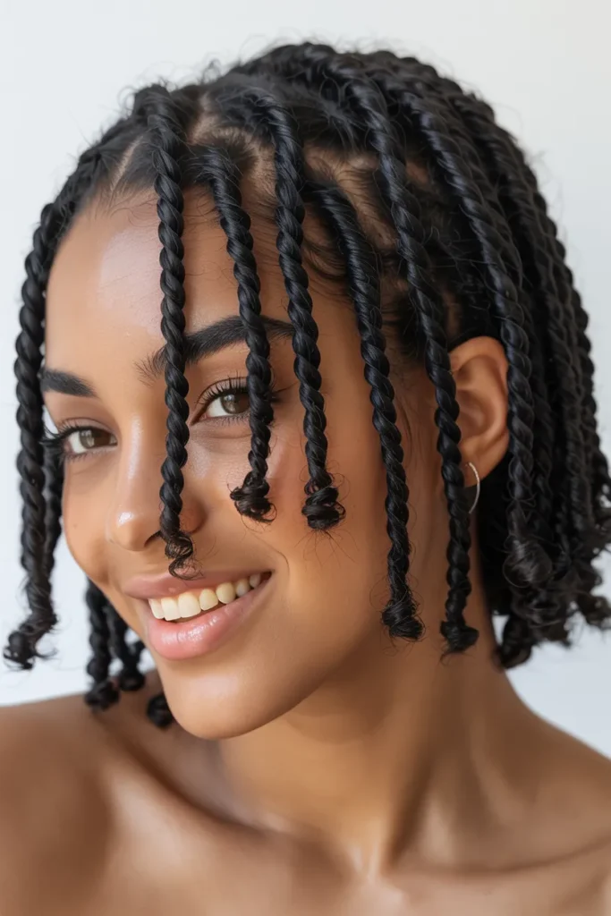 Mini Twists on Natural Hair
