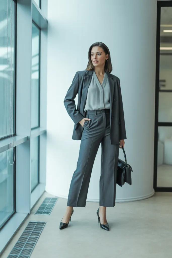 Monochrome Gray Office Ensemble