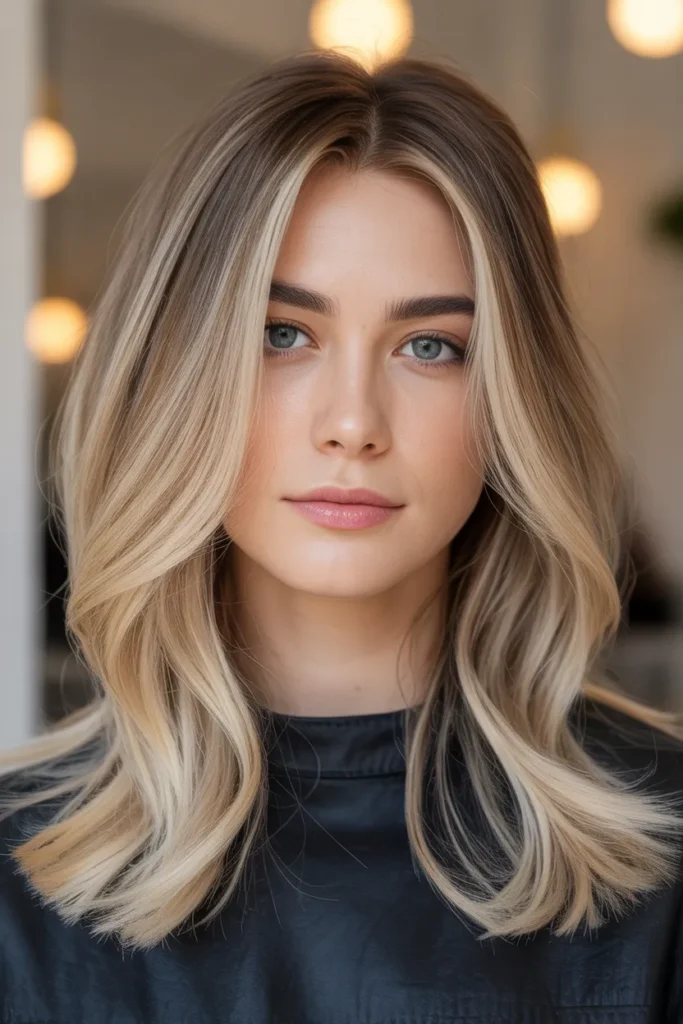 Natural Blonde Blend with Soft Roots