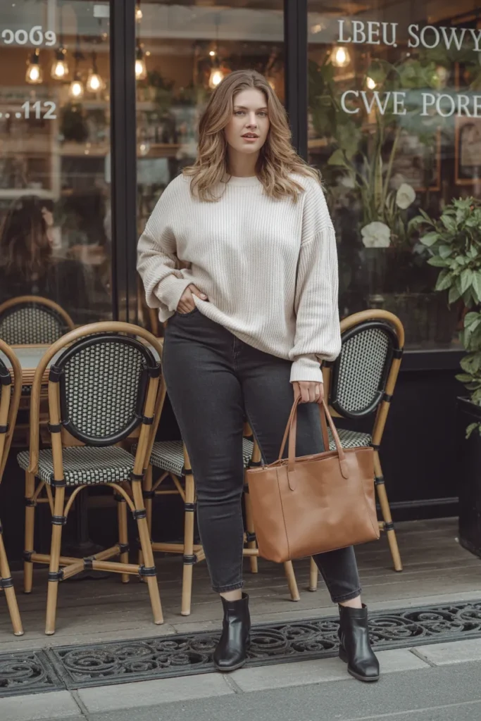 Oversized Sweater with Skinny Jeans