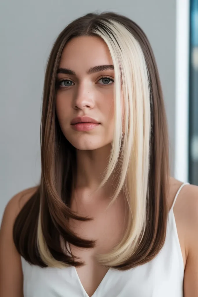 Pearl Blonde and Chocolate Brown Calico Look