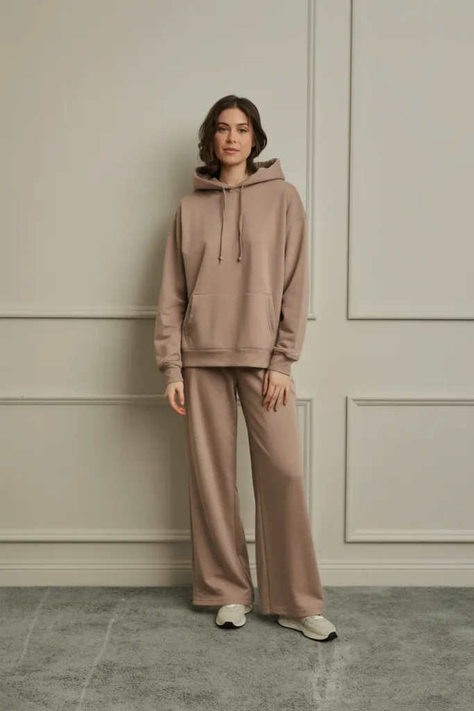 Relaxed Hoodie with Wide-Leg Pants