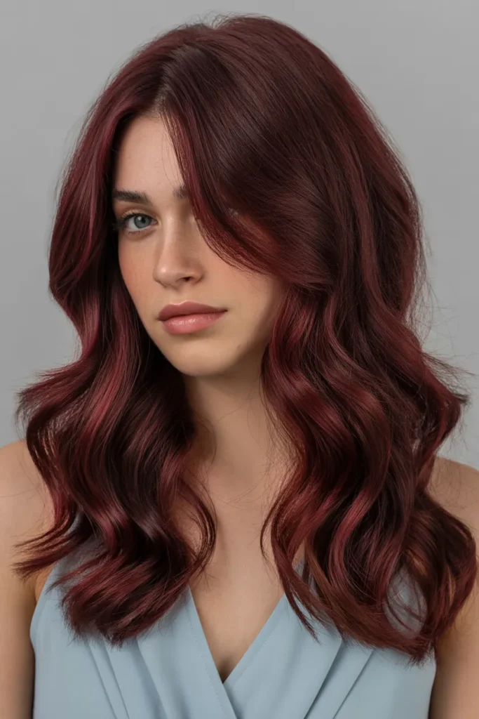 Rich Burgundy with Subtle Low Lights