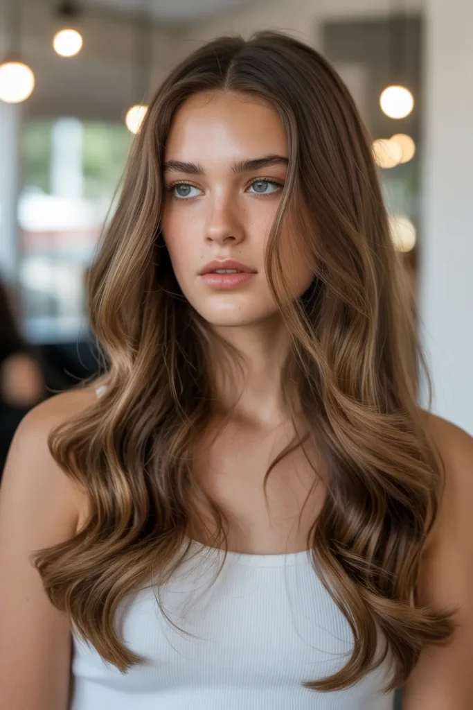 Rich Hazelnut Brunette with Natural Shine