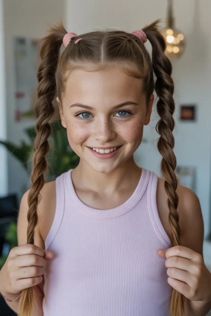 Rope Twist Pigtails