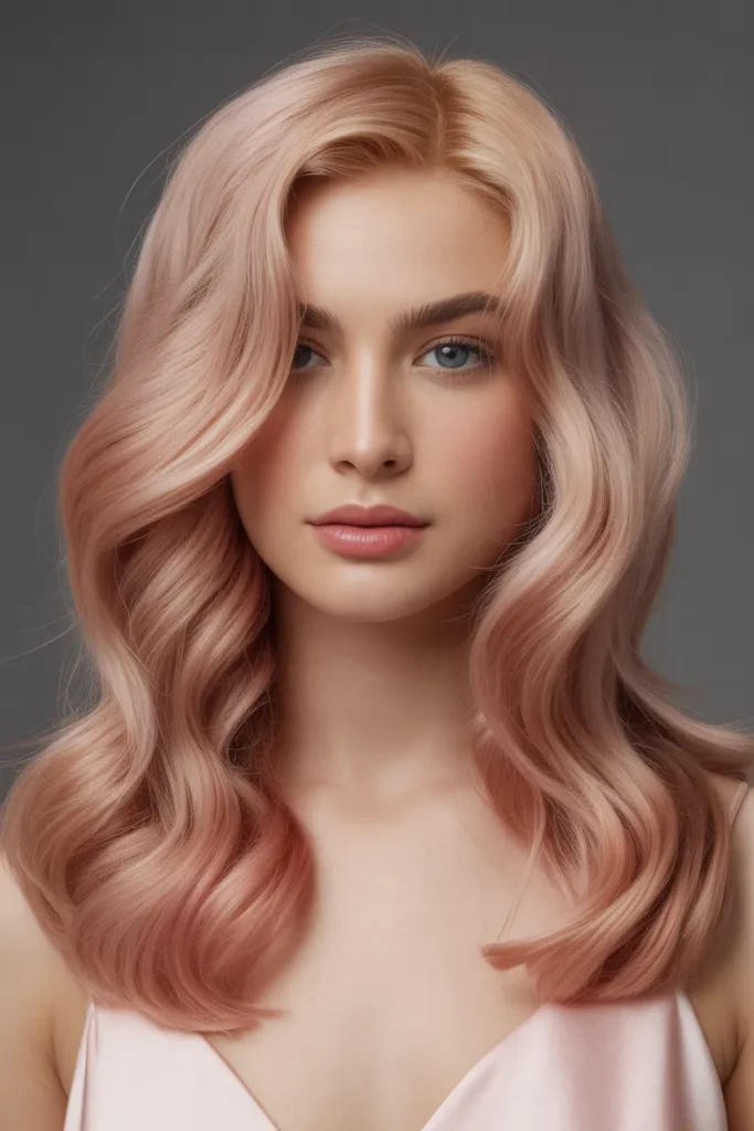 Rose Blonde with Soft Pink Undertones