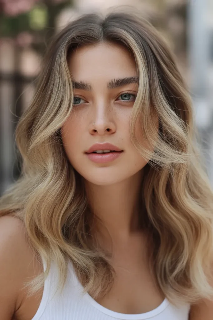 Sandy Blonde with Natural Beachy Vibes