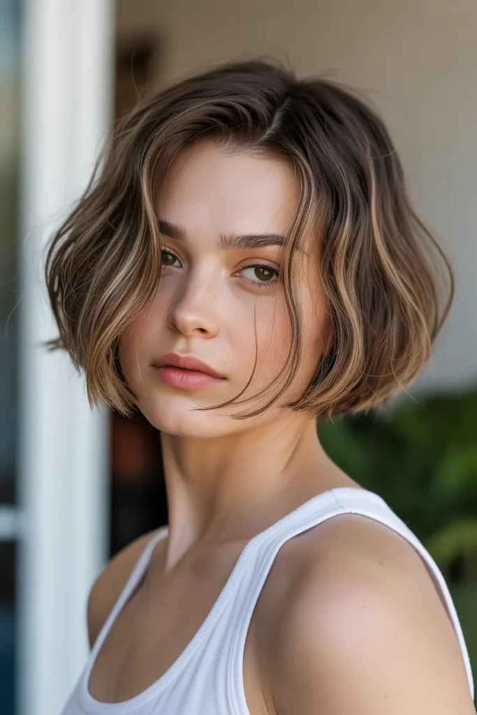Short Bob with Airy Layers