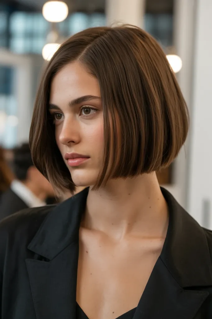 Short Bob with Blunt Finish