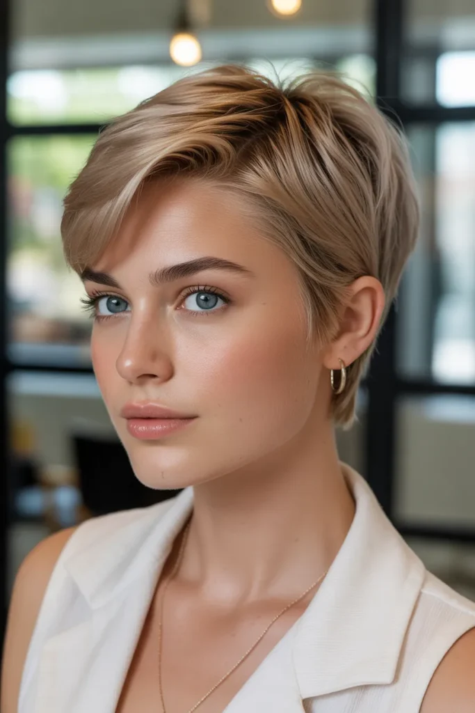Short Pixie Cut with Soft Layers
