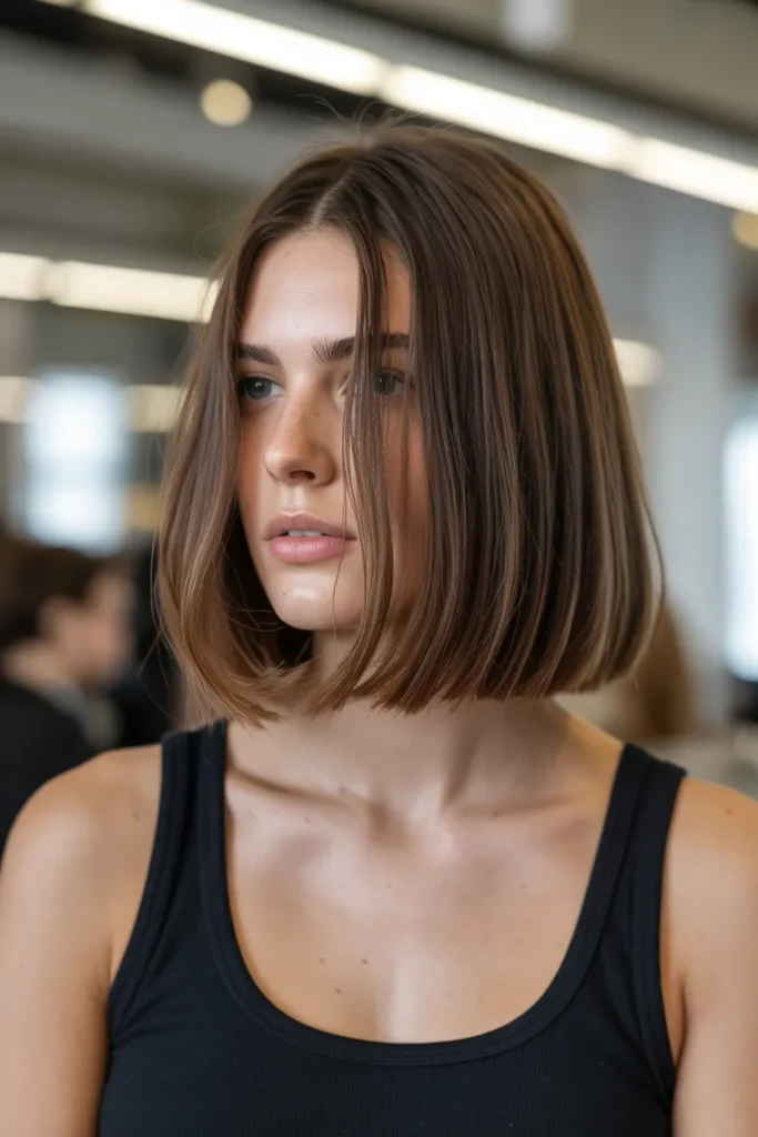 Shoulder-Length Blunt Cut