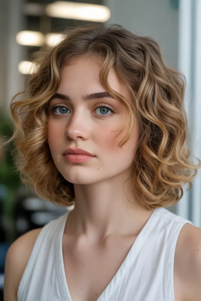 Shoulder-Length Hair with Soft Curls