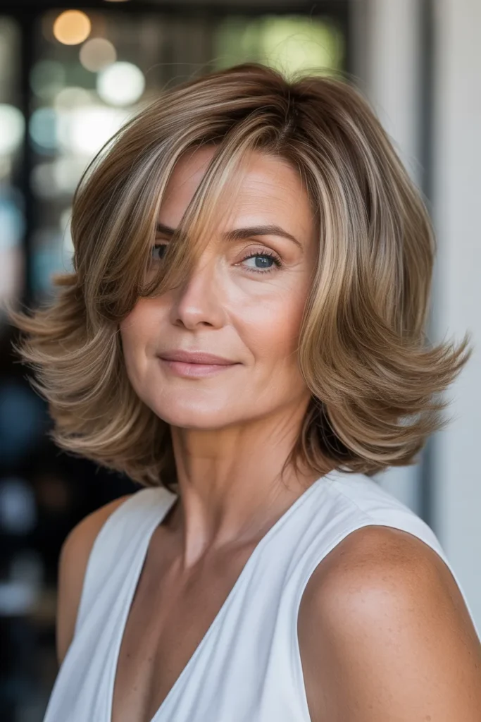 Shoulder-Length Layered Bob
