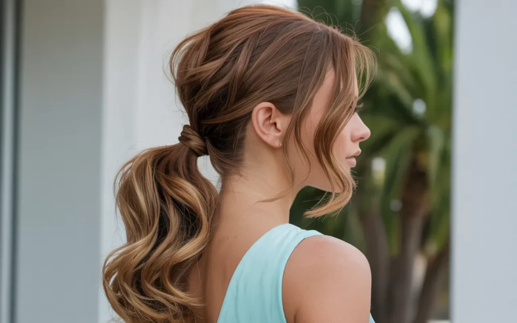 Side Ponytail with Volume