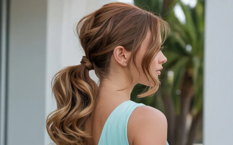 Side Ponytail with Volume