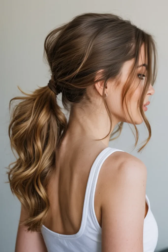 Side Ponytail with Volume
