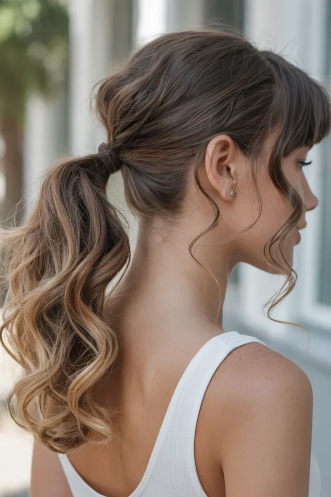 Side Swept Ponytail