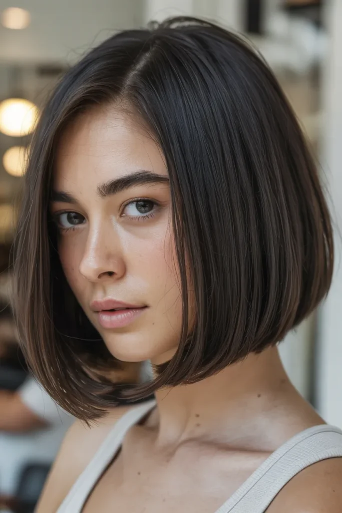 Sleek Bob with Subtle Layering