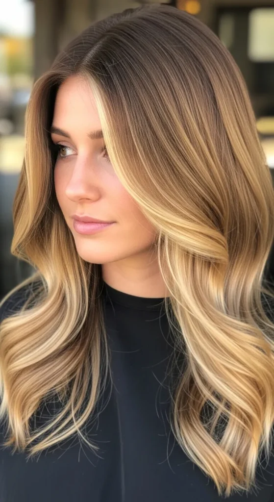 Soft Honey Blonde Balayage