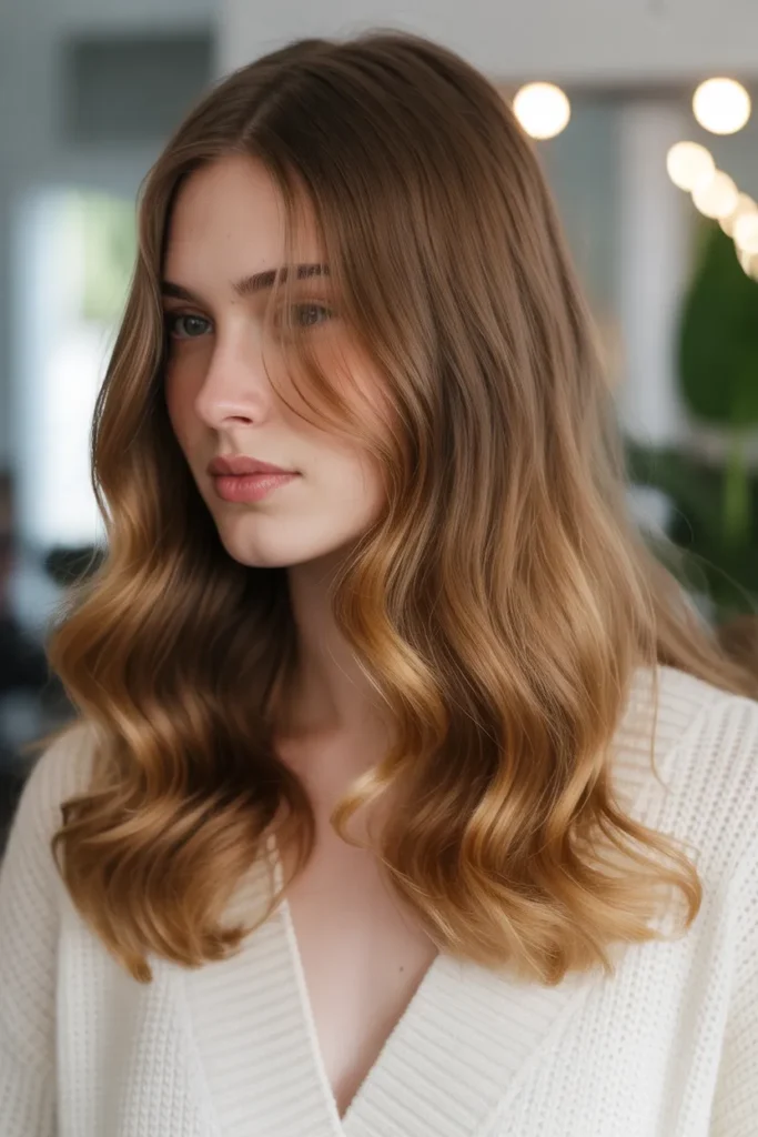 Soft Honey Brown with Creamy Caramel Ends