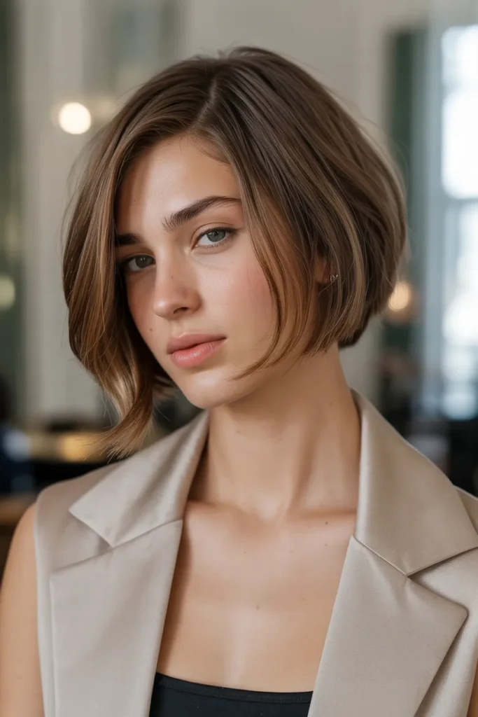 Soft Layered Cut with Tapered Ends