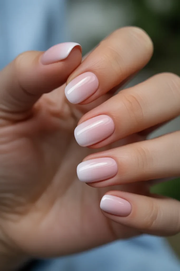 Soft Pink Acrylic Ombre