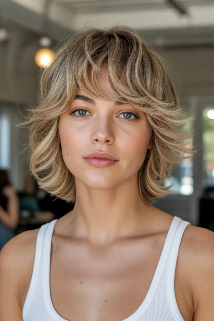 Soft Shag Layers for Fuller Faces