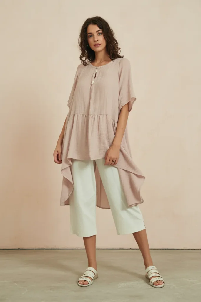Soft Tunic with Cropped Pants