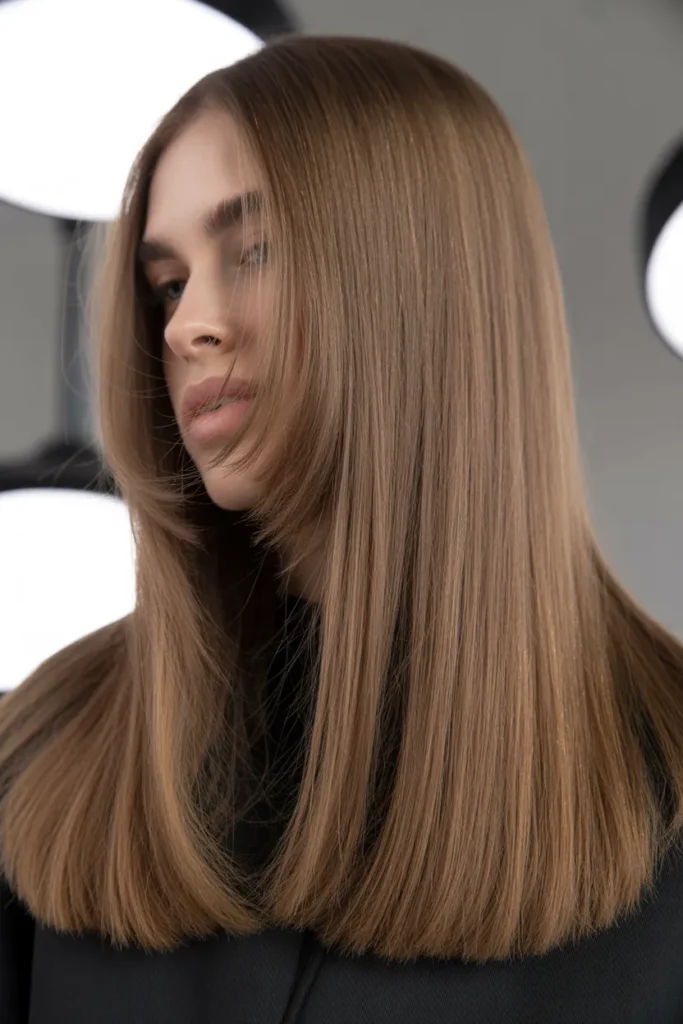 Straight Hair with Subtle Blunt Ends