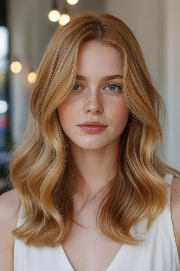 Strawberry Blonde with Soft Highlights
