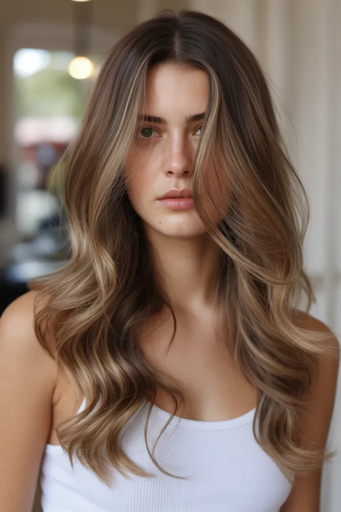 Sun-Kissed Brunette with Soft Balayage