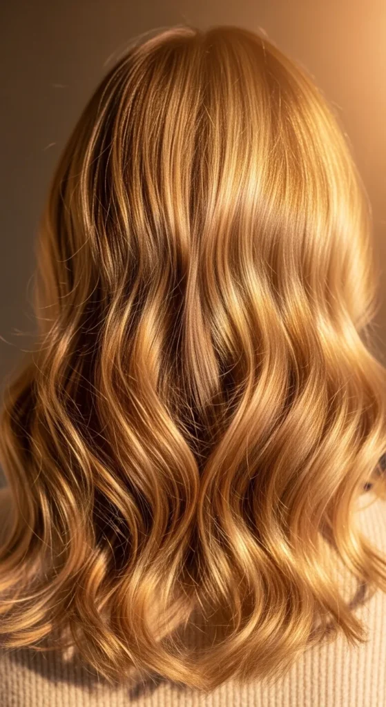 Sun-Kissed Honey Blonde Waves