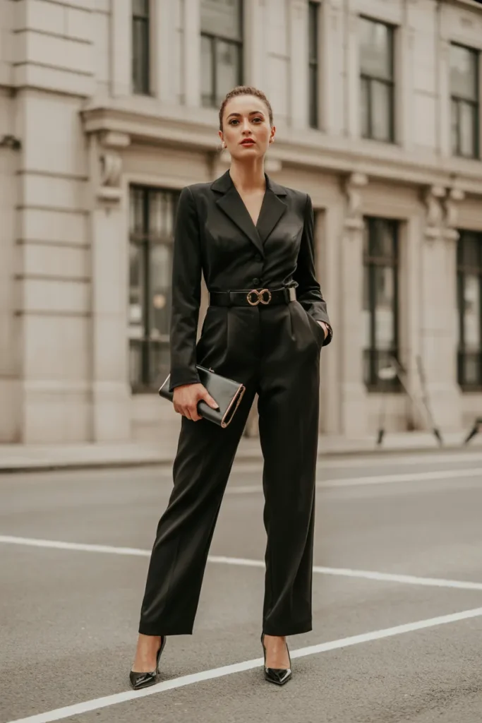 Tailored Jumpsuit with Statement Belt