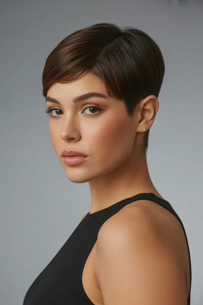 Tapered Short Cut with Clean Edges