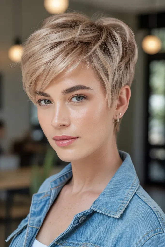 Textured Pixie with Soft Layers