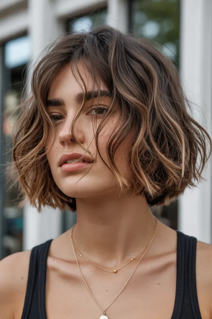 Tousled Bob with Textured Layers